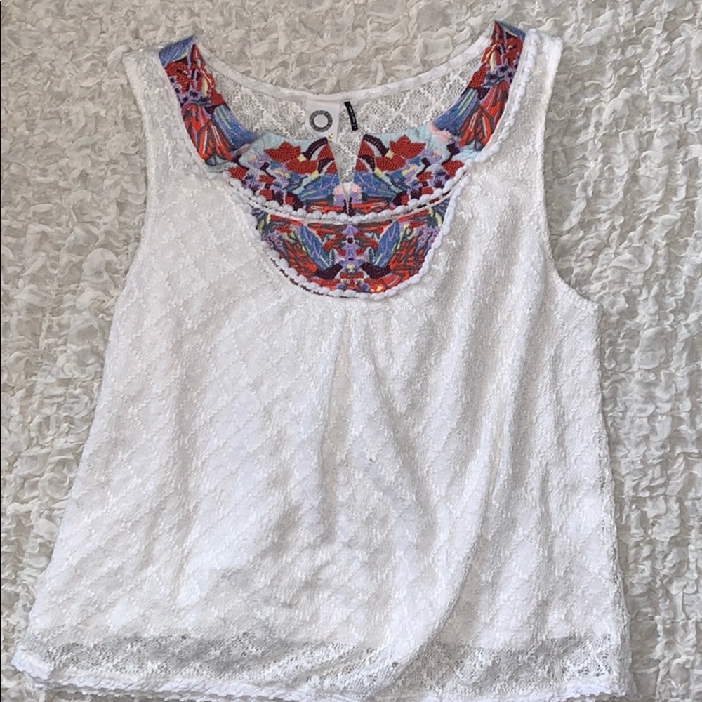 Anthropologie crochet tank